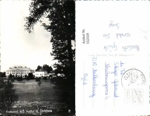 552559,Frohsdorf Institut St. Christiana Lanzenkirchen Wr. Neustadt