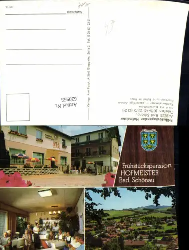620955,Mehrbild Ak Bad Schönau Frühstückspension Hofmeister