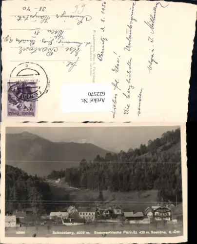 622570,Foto Ak Pernitz m. Schneeberg