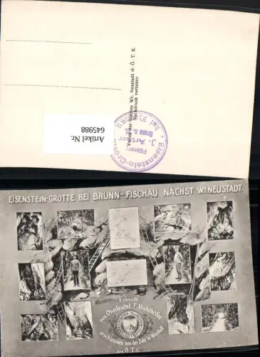 645988,Eisenstein Grotte Brunn Bad Fischau b. Wiener Neustadt F. Mühldorfer