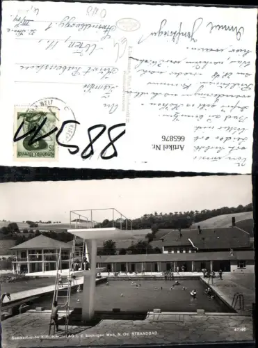 665876,Foto Ak Kirchschlag i. d. buckligen Welt Strandbad