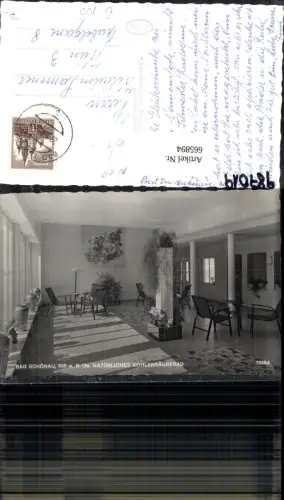 665894,Foto Ak Bad Schönau Kohlensäurebad Innenansicht