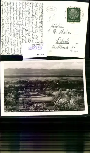 670050,Foto Ak Lanzenkirchen Blick v. Frohsdorf auf Klein Wolkersdorf mit Hoher Wand