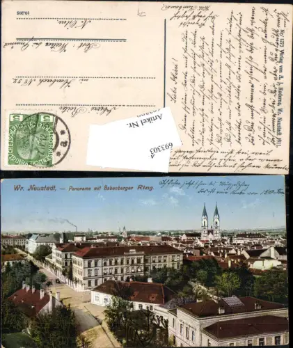 693303 Wiener Neustadt Babenberger Ring gel Harbach Weitra Gmünd