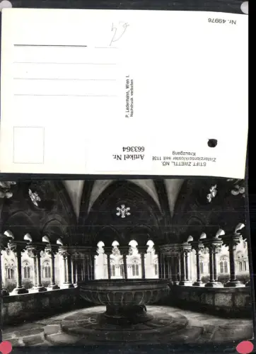 663364,Stift Zwettl Zisterzienserkloster Kreuzgang