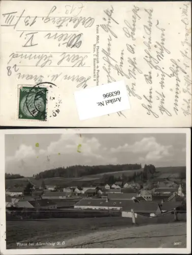 663996,seltene AK Thaua bei Allentsteig Zwettl