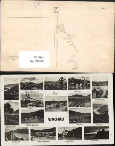386490,Wachau Spitz Melk Krems Dürnstein Weißenkirchen Rossatz Aggsbach Mehrbildkarte