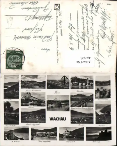 447923,Wachau Spitz Krems Dürnstein Melk Aggsbach Rossatz Schönbühel Mehrbildkarte