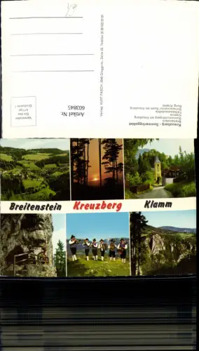 603845,Mehrbild Ak Breitenstein Kreuzberg Klamm Schwarzataler Buam Volksmusik