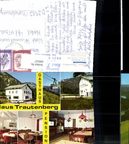 608327,Mehrbild Ak Reichenau a. d. Rax Haus Trautenberg Seilbahn Gondel