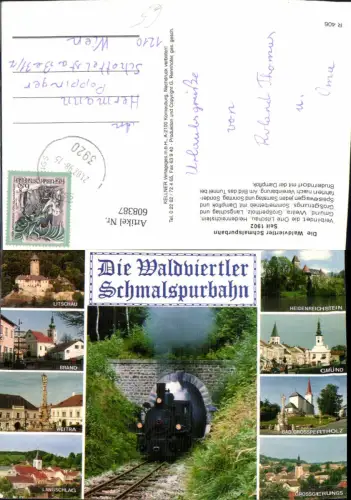 608387,Mehrbild Ak Litschau Heidenreichstein Gmünd Weitra Waldviertler Schmalspurbahn Eisenbahn Dampflok