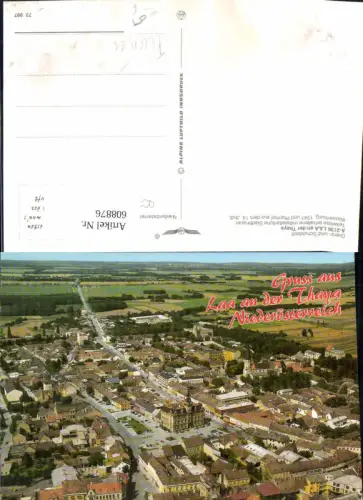 608876,Fliegeraufnahme Laa a. d. Thaya pub Alpine Luftbild 73997