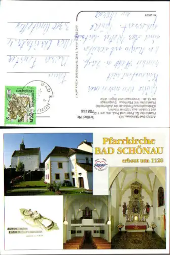 708746 Mehrbild AK Bad Schönau Pfarrkirche St Peter u. Paul Altar Chor Orgel