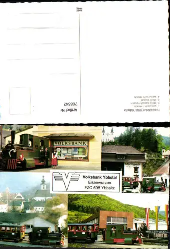 708842 Mehrbild AK Ybbsitz Eisenwurzen Reklame Volksband Ybbstal Welserwerk Ybbsitze Eisenbahn