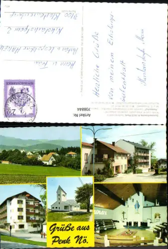 708844 Mehrbild AK Penk Kirche Penkerhof Kaufhaus Grafenbach-St. Valentin