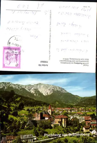 708860 Puchberg a. Schneeberg Blick z. Schneeberg