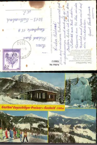 708872 Mehrbild AK Prein a. d. Rax Payerbach Preiner-Gscheid Gasthof Geyschläger Wintersport