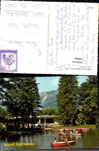 708883 Reichenau a. d. Rax Teich im Kurpark Ruderboot Boote