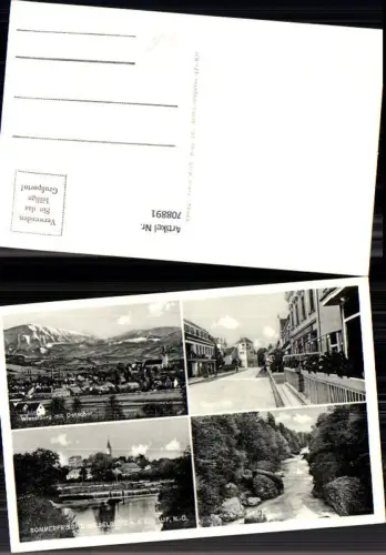 708891 Mehrbild AK Wieselburg a. d. Erlauf Hauptplatz Partie a. d. Erlauf