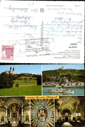 708903 Mehrbild AK Maria Taferl Marbach a. .d. Donau Gnadenbild Orgel Schiff Dampfer