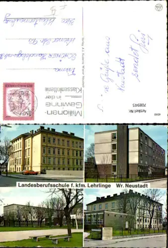 708945 Mehrbild AK Wiener Neustadt Landesberufsschule f. kfm. Lehrlinge