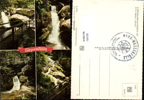 710710 Mehrbild AK Myrafälle b. Pernitz Wasserfall