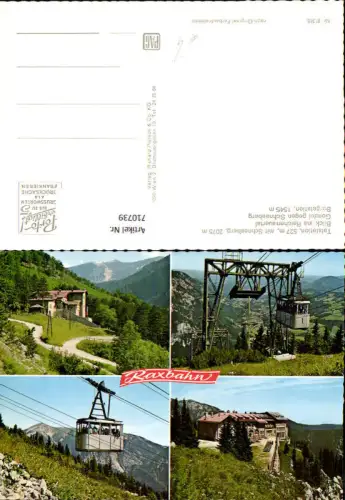 710739 Mehrbild AK Reichenau a. d. Rax Raxbahn Talstation Schneeberg Gondel Bergstation Seilbahn