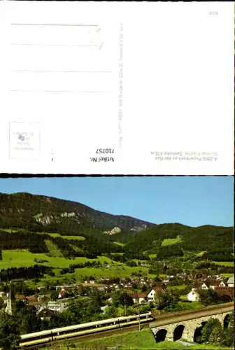 710757 Payerbach a. d. Rax mit Eisenbahn Viadukt i. Vordergrund