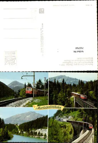 710764 Mehrbild AK Mariazellerbahn Eisenbahn Mariazell Saugrabenviadukt Erlaufsee Zug