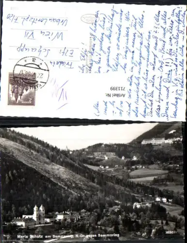 711399 Foto AK Maria Schutz am Semmering geg. Semmering Wallfahrtskirche