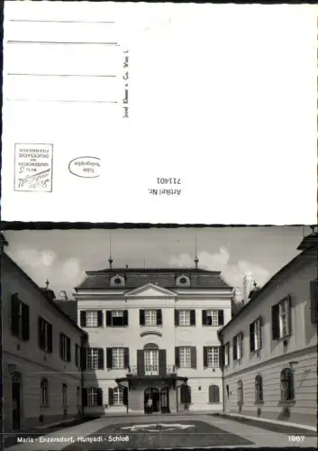 711401 Foto AK Maria Enzersdorf Hunyadi-Schloss Hof