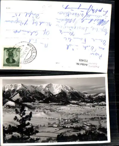 711403 Foto AK Puchberg a. Schneeberg Totale im Winter