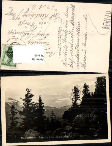 711409 Foto AK Rax Abend auf d. Zickafahnleralm Payerbach