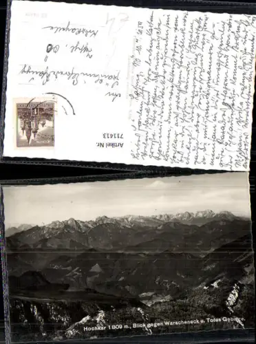 711413 Foto AK Göstling a. d. Ybbs Hochkar Blick geg. Warscheneck u. Totes Gebirge