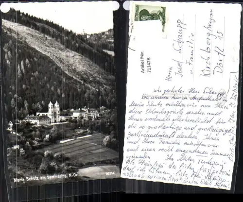 711428 Foto AK Maria Schutz a. Semmering Wallfahrtskirche