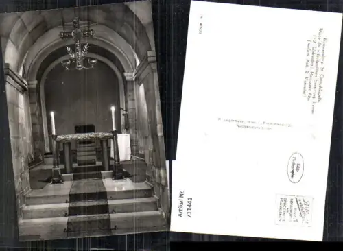 711441 Foto AK Klosterneuburg St Gertrudskapelle Altar