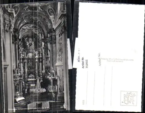 711451 Foto AK Klosterneuburg Inneres d. Stiftskirche