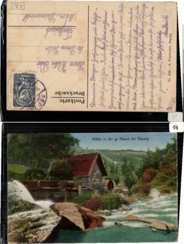 61351,Mühle Wassermühle b. Aspang Klause 1910