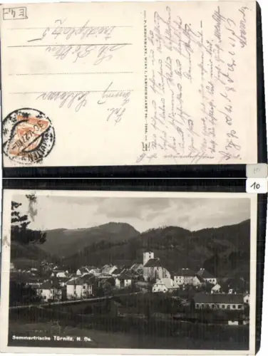 61597,Sommerfrische Türnitz Partie zum Ort 1925