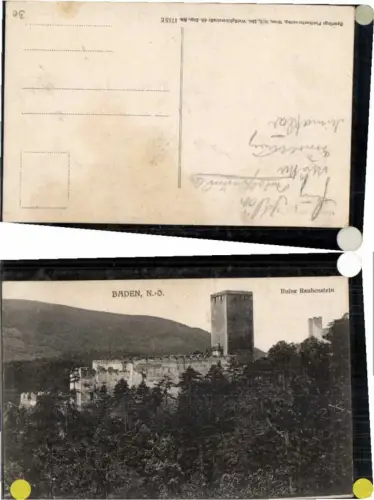 62670,Baden bei Wien Ruine Rauhenstein 1915