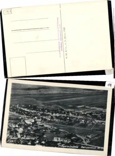63558,Fliegeraufnahme Zwingendorf b. Großharras 1948