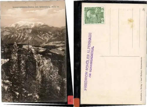 63616,Sonnwendstein Zinenn Schneeberg Reichenau Puchberg