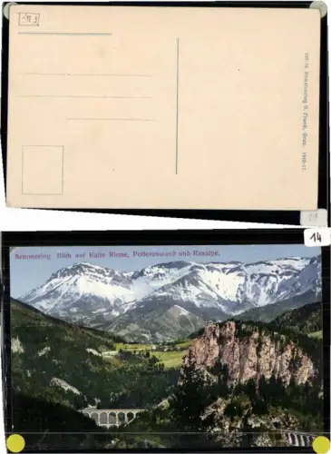 64681,Semmering Blick auf Kalte Rinne Rax Reichenau