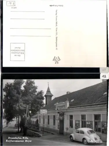 65116,Drasenhofen Kafferestaurant Mayer VW KÄFER Kennz. W-537966