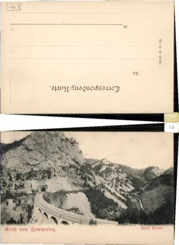 65311,Gruss v. Semmering Kalte Rinne 1900
