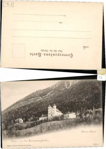 65312,Gruss v.d. Semmeringbahn Maria Schutz Semmering 1900