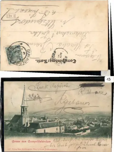65332,Gruss aus Gumpoldskirchen Totale 1900