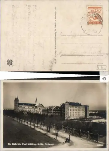 65335,St Gabriel bei Mödling Wegpartie 1929
