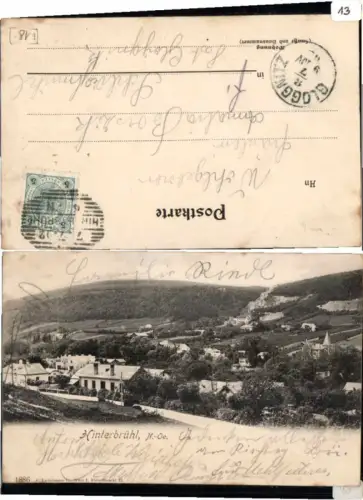 65345,Hinterbrühl bei Baden Mödling Wien 1905 pub Ledermann 1886