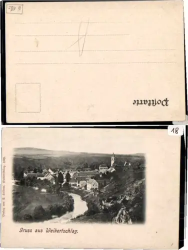 65406,Gruss aus Weikertschlag a.d. Thaya b Raabs um 1900